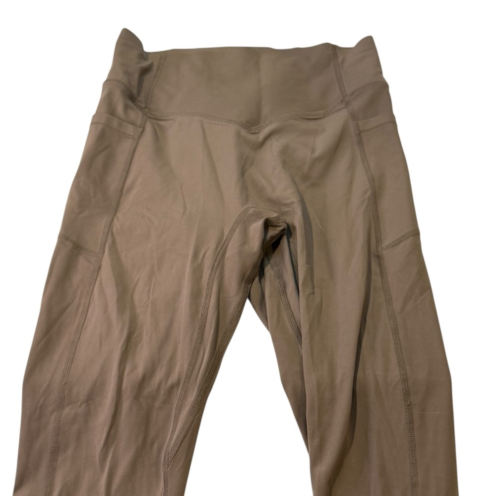 Halara Crossover Waist Leggings Small Brown Yoga Athletic Sculpt Pants